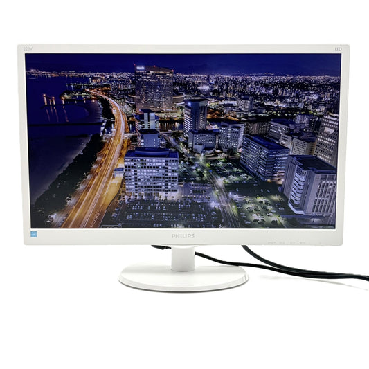 【中古モニター】21.5インチ メーカー PHILIPS 型番 223V5LHSW/11 入力端子 D-Sub HDMI 解像度 1920x1080 Aランク 中古 液晶 モニター PC ディスプレイ