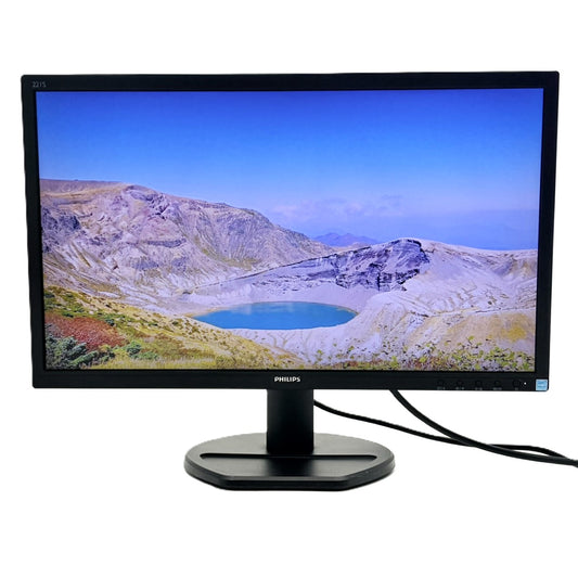 【中古モニター】21.5インチ メーカー PHILIPS 型番 221S8LDAB/11 入力端子 HDMI D-Sub  DVI 解像度 1920x1080 Cランク 中古 液晶 モニター PC ディスプレイ