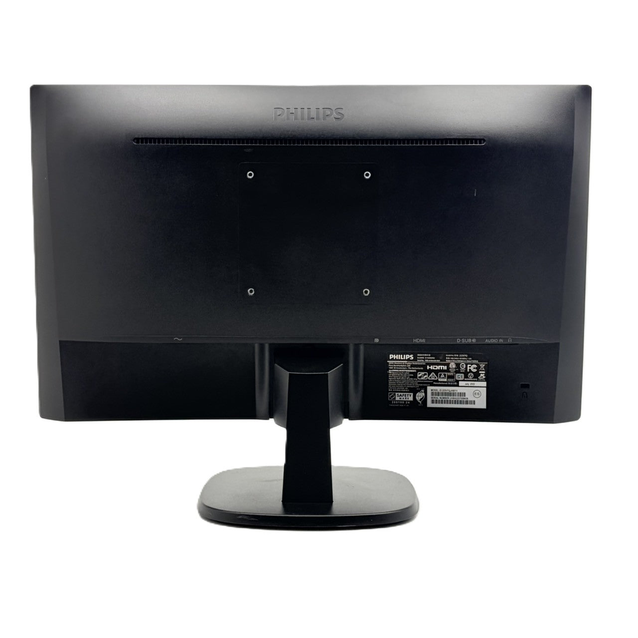 【中古モニター】21.5インチ メーカー PHILIPS 型番 223V7QJAB/11 入力端子 HDMI D-Sub Displayport 解像度 1920x1080 Cランク 中古 液晶 モニター PC ディスプレイ