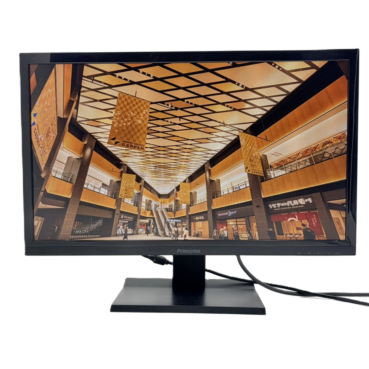 【中古モニター】23.6インチ メーカー PRINCETON 型番 PTFBKF-24W 入力端子 HDMI D-Sub 解像度 1920x1080 Bランク 中古 液晶 モニター PC ディスプレイ