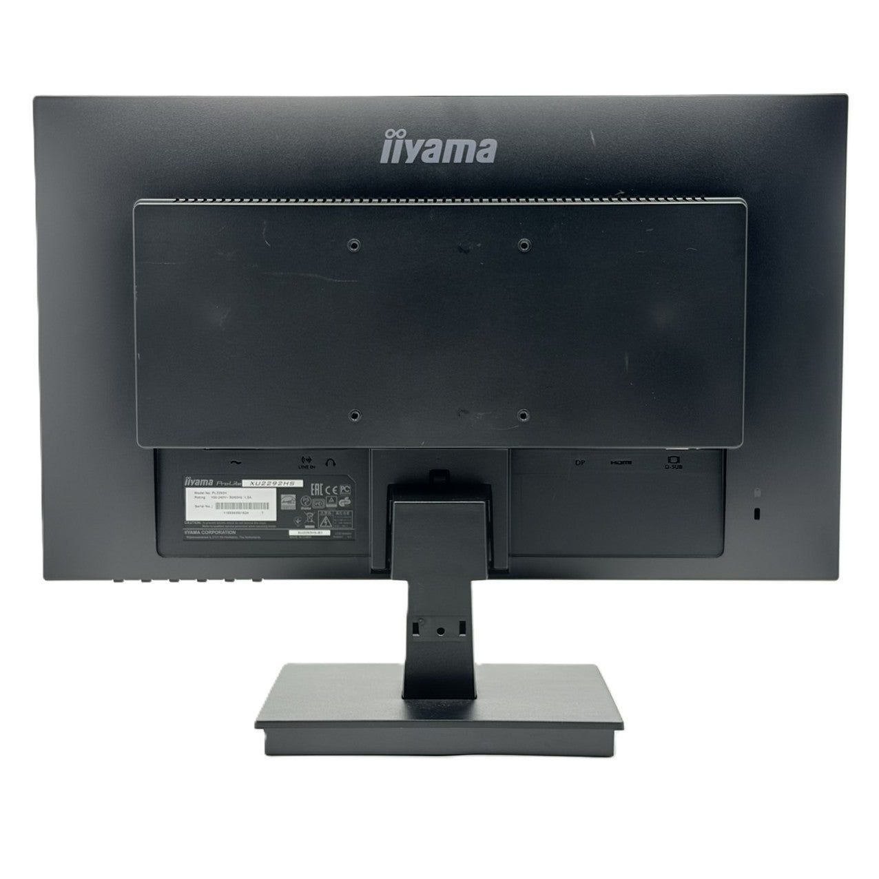 【中古モニター】21.5インチ メーカー iiyama 型番 XU2292HS-B1 入力端子 HDMI D-Sub DisplayPort 解像度 1920x1080 Bランク 中古 液晶 モニター PC ディスプレイ