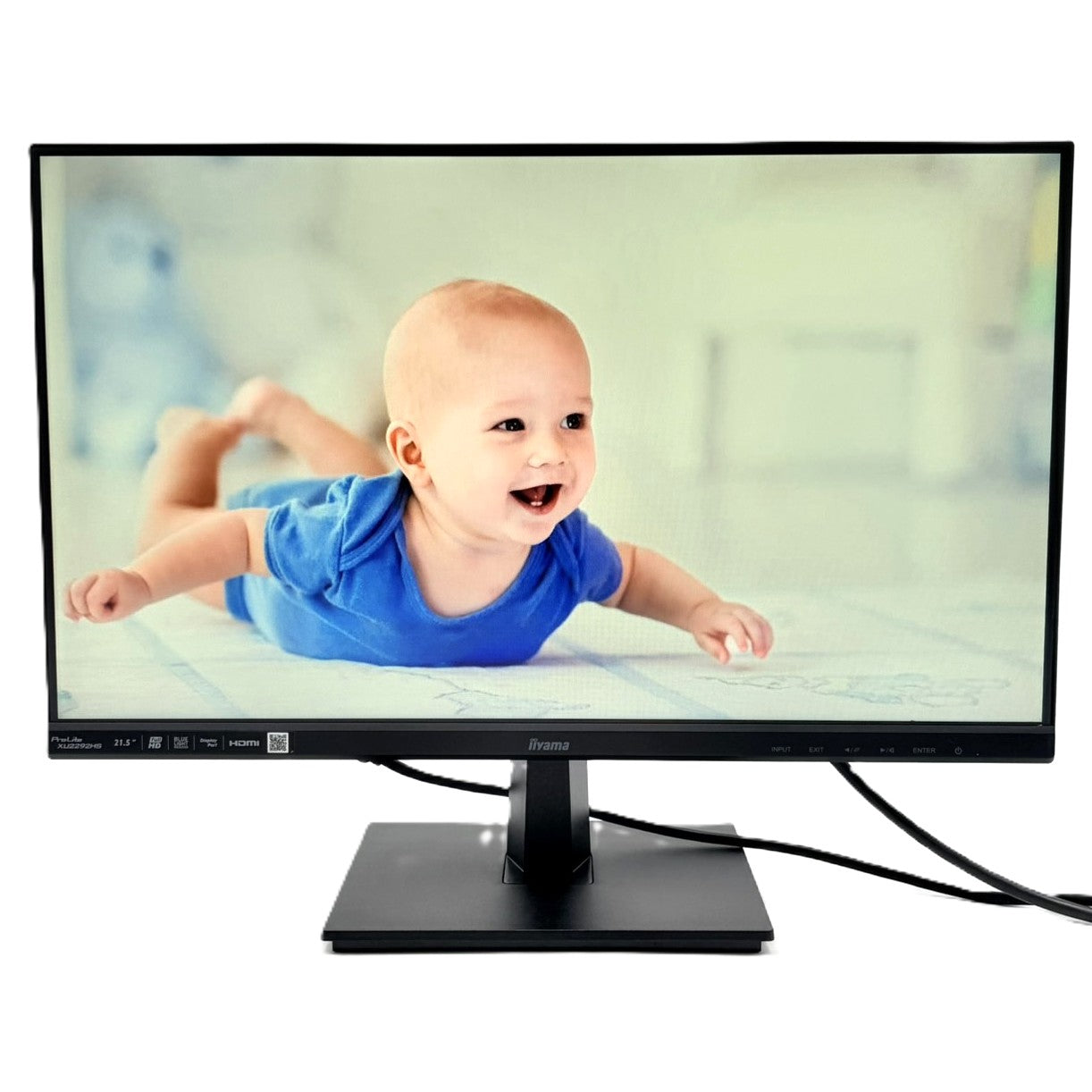 【中古モニター】21.5インチ メーカー iiyama 型番 XU2292HS-B1 入力端子 HDMI D-Sub DisplayPort 解像度 1920x1080 Bランク 中古 液晶 モニター PC ディスプレイ