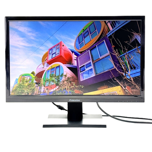 【中古モニター】21.5インチ メーカー PRINCETON 型番 PTFBKF-22W 入力端子 HDMI D-Sub 解像度 1920x1080 Bランク 中古 液晶 モニター PC ディスプレイ