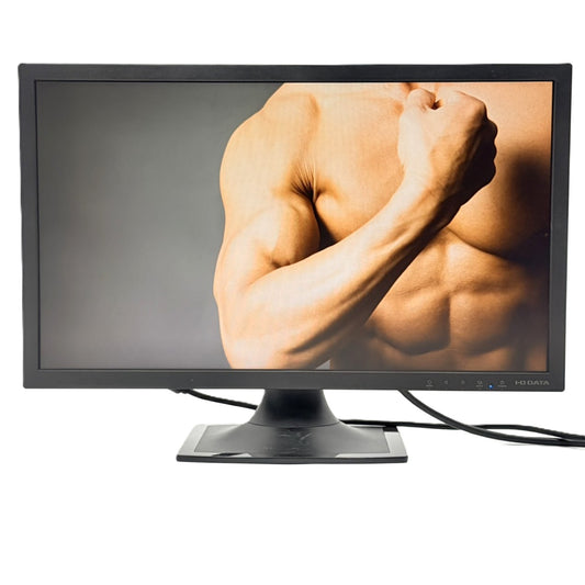 【中古モニター】20.7インチ メーカー I-ODATA 型番 LCD-MF211ESB 入力端子 HDMI D-Sub DVI 解像度 1920x1080 Cランク 中古 液晶 モニター PC ディスプレイ