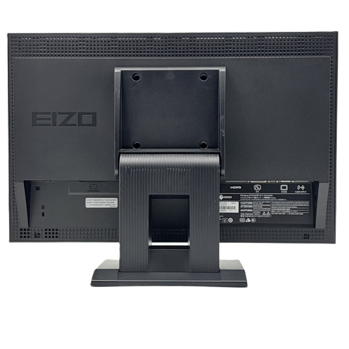 【中古モニター】21.5インチ メーカー EIZO 型番 EV2116W-BK 入力端子 D-Sub DVI HDMI 解像度 1920x1080 Aランク 中古 液晶 モニター PC ディスプレイ
