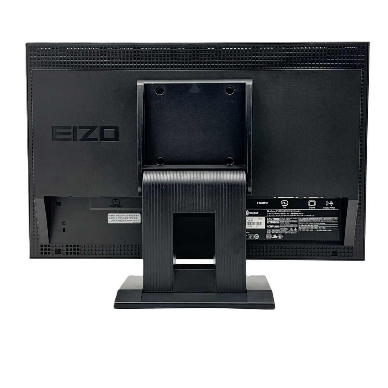 【中古モニター】21.5インチ メーカー EIZO 型番 EV2116W-BK 入力端子 D-Sub DVI HDMI 解像度 1920x1080 Cランク 中古 液晶 モニター PC ディスプレイ