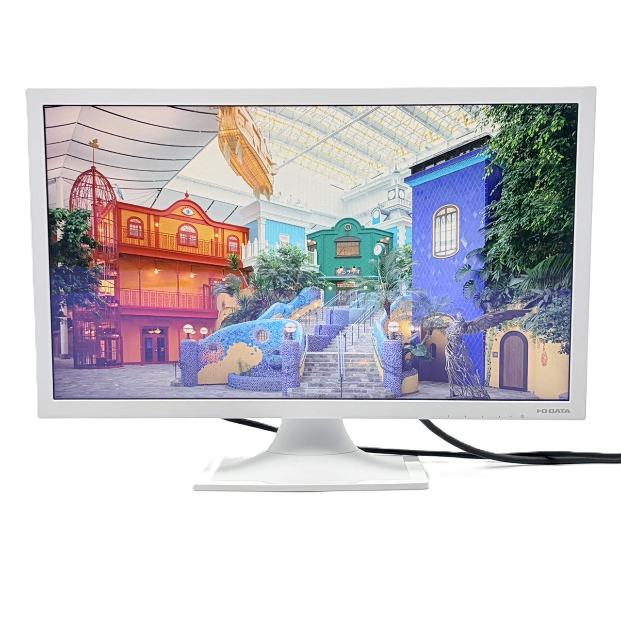 【中古モニター】20.7インチ メーカー I-O DATA 型番 LCD-MF212EW-P 入力端子 HDMI D-Sub DVI 解像度 1920x1080 Bランク 中古 液晶 モニター PC ディスプレイ