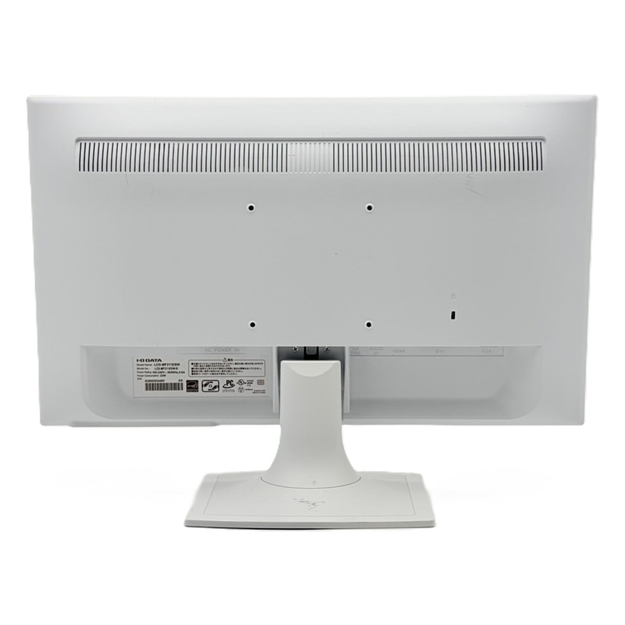 【中古モニター】20.7インチ メーカー I-ODATA 型番 LCD-MF211ESW 入力端子 HDMI D-Sub DVI 解像度 1920x1080 Bランク 中古 液晶 モニター PC ディスプレイ