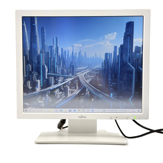 【中古モニター】17インチ メーカー FUJITSU 型番 VL-17CST 入力端子 D-Sub 解像度 1280x1024 Aランク 中古 液晶 モニター PC ディスプレイ