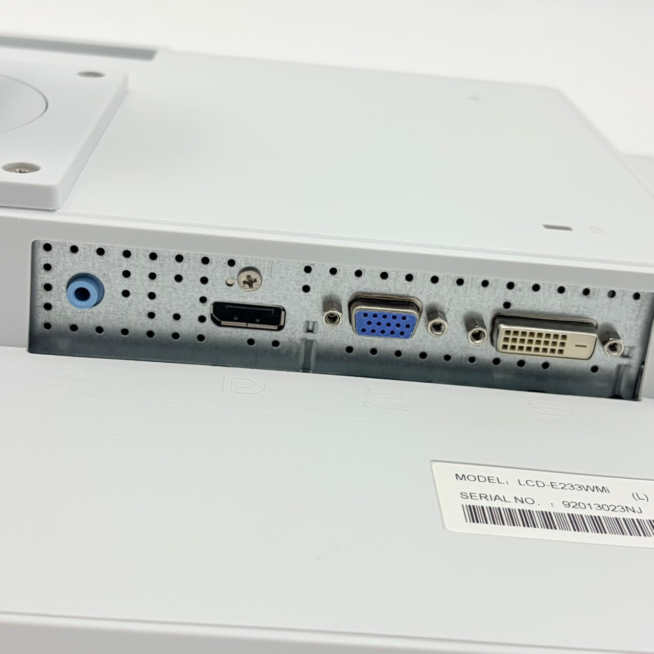 【中古モニター】23インチ メーカー NEC 型番 LCD-E233WMI 入力端子 D-Sub DVI DisplayPort 解像度 1920×1080 Bランク 中古 液晶 モニター PC ディスプレイ