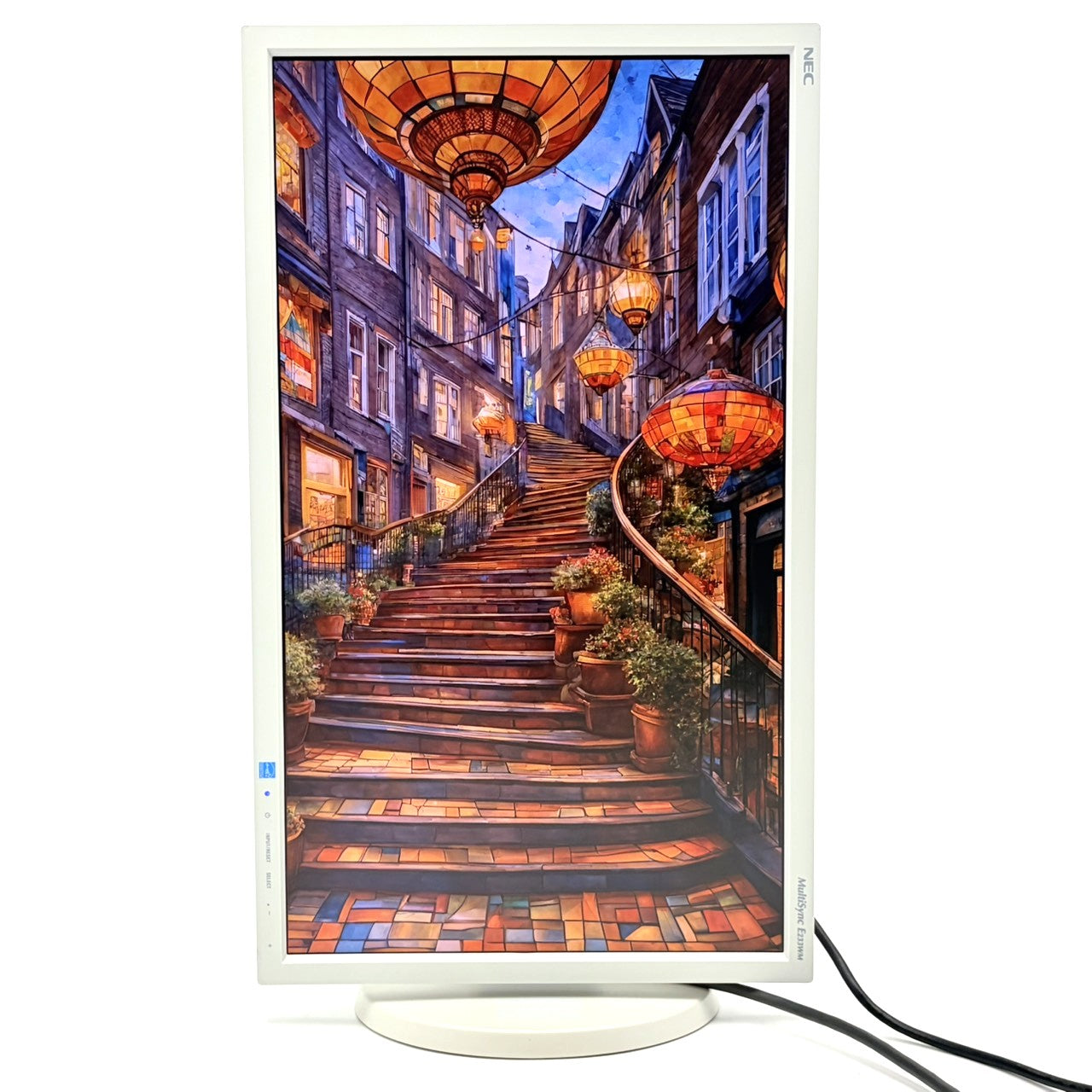 【中古モニター】23インチ メーカー NEC 型番 LCD-E233WM 入力端子 D-Sub DVI DisplayPort 解像度 1920×1080 Cランク 中古 液晶 モニター PC ディスプレイ