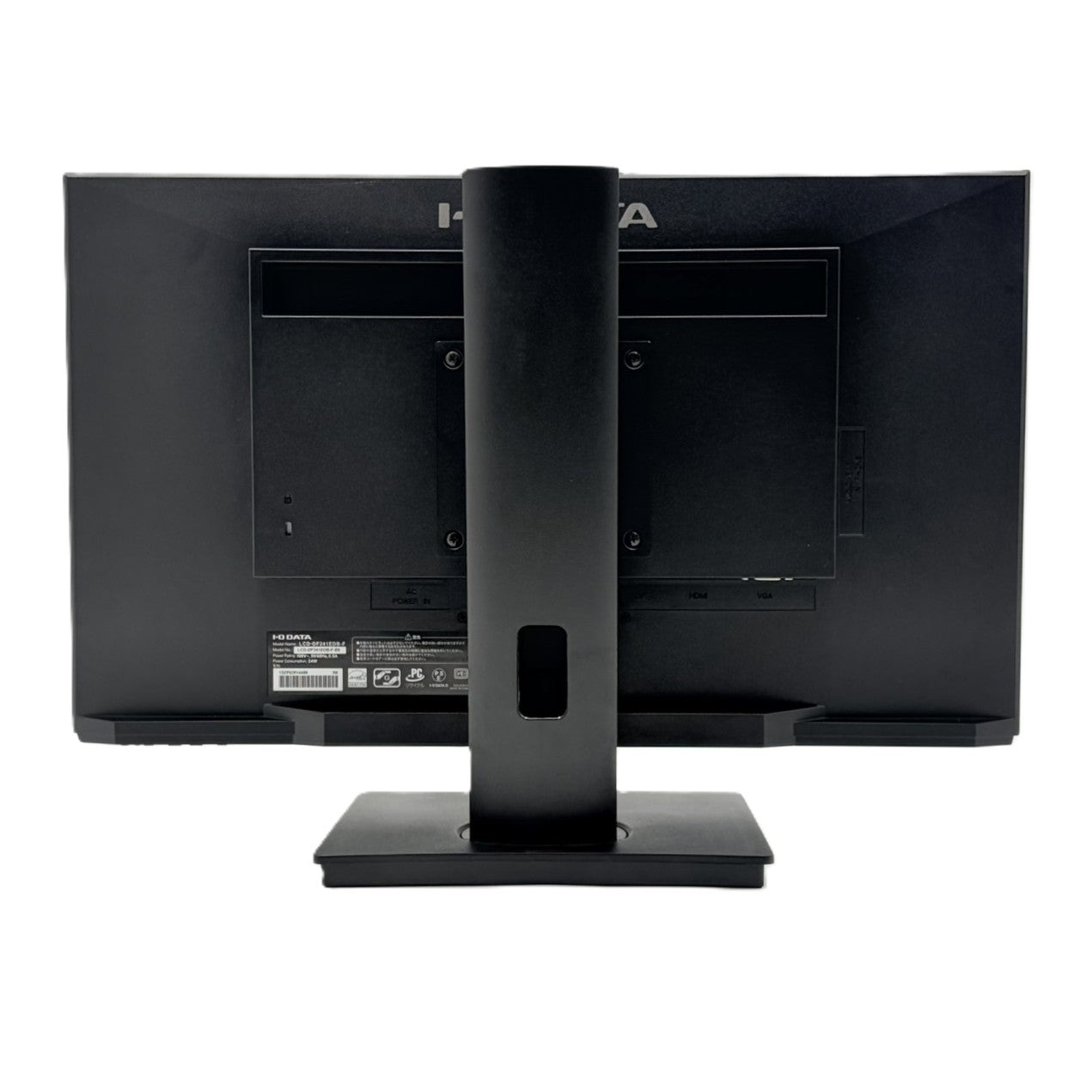 【中古モニター】23.8インチ メーカー I-ODATA 型番 LCD-DF241EDB-F 入力端子 HDMI D-Sub Displayport 解像度 1920x1080 Aランク 中古 液晶 モニター PC ディスプレイ