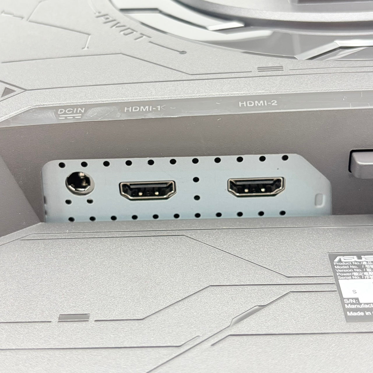 【中古モニター】24.5インチ メーカー ASUS 型番 XG256 入力端子 HDMI DisplayPort 解像度 1920×1080 Aランク 中古 液晶 モニター PC ディスプレイ