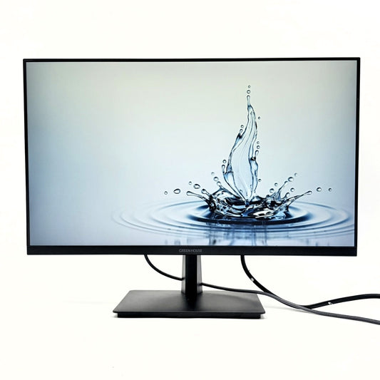 【中古モニター】23.8インチ メーカー GREENHOUSE 型番 GH-LCW24M-BK 入力端子 HDMI D-sub 解像度 1920x1080 Cランク 中古 液晶 モニター PC ディスプレイ