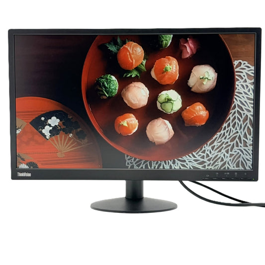 【中古モニター】23.8インチ メーカー Lenovo 型番 61B7-JAR6-WW 入力端子 D-Sub DisplayPort 解像度 1920x1080 Cランク 中古 液晶 モニター PC ディスプレイ