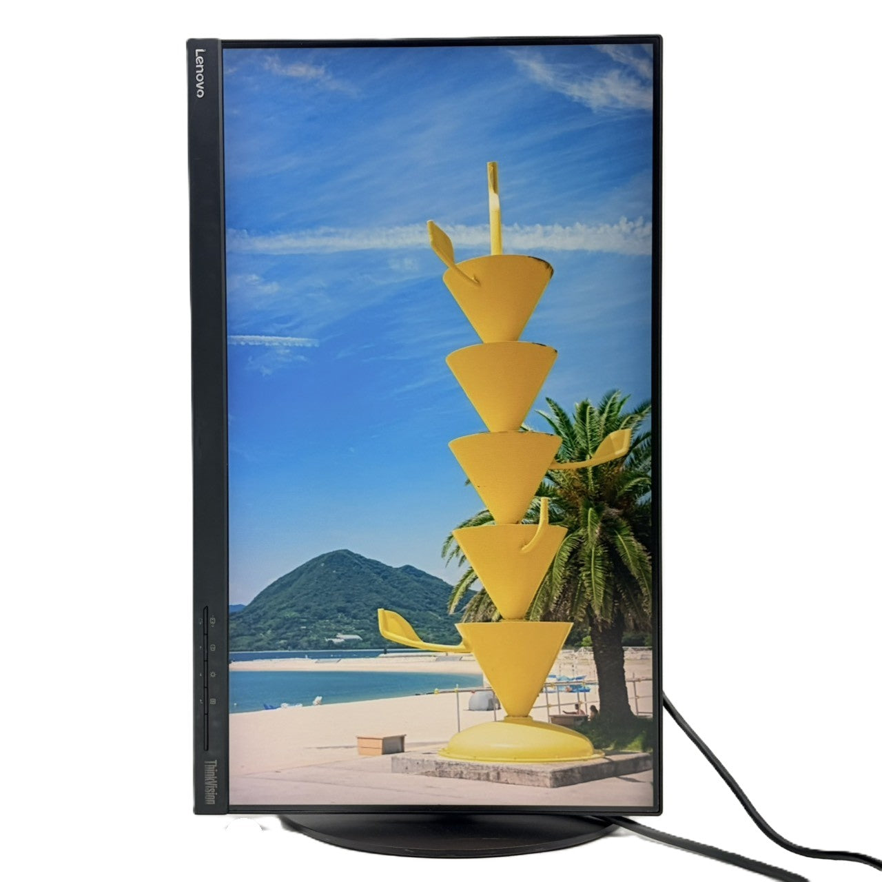 【中古モニター】23インチ メーカー Lenovo 型番 61AB-MAR1-WW 入力端子D-Sub HDMI Displayport 解像度 1920x1080 Cランク 中古 液晶 モニター PC ディスプレイ