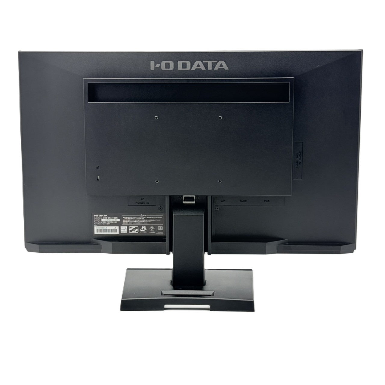 【中古モニター】23.8インチ メーカー I-ODATA 型番 LCD-DF241EDB 入力端子 HDMI D-Sub Displayport 解像度 1920x1080 Aランク 中古 液晶 モニター PC ディスプレイ