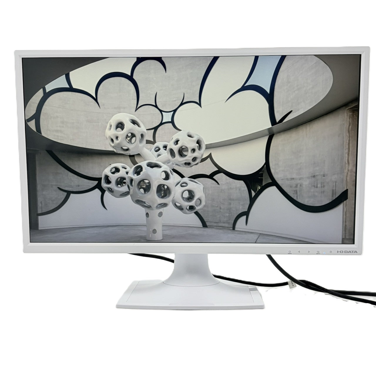 【中古モニター】23.8インチ メーカー I-ODATA 型番 MF244EDSW 入力端子 D-Sub DVI HDMI 解像度 1920x1080 Cランク 中古 液晶 モニター PC ディスプレイ
