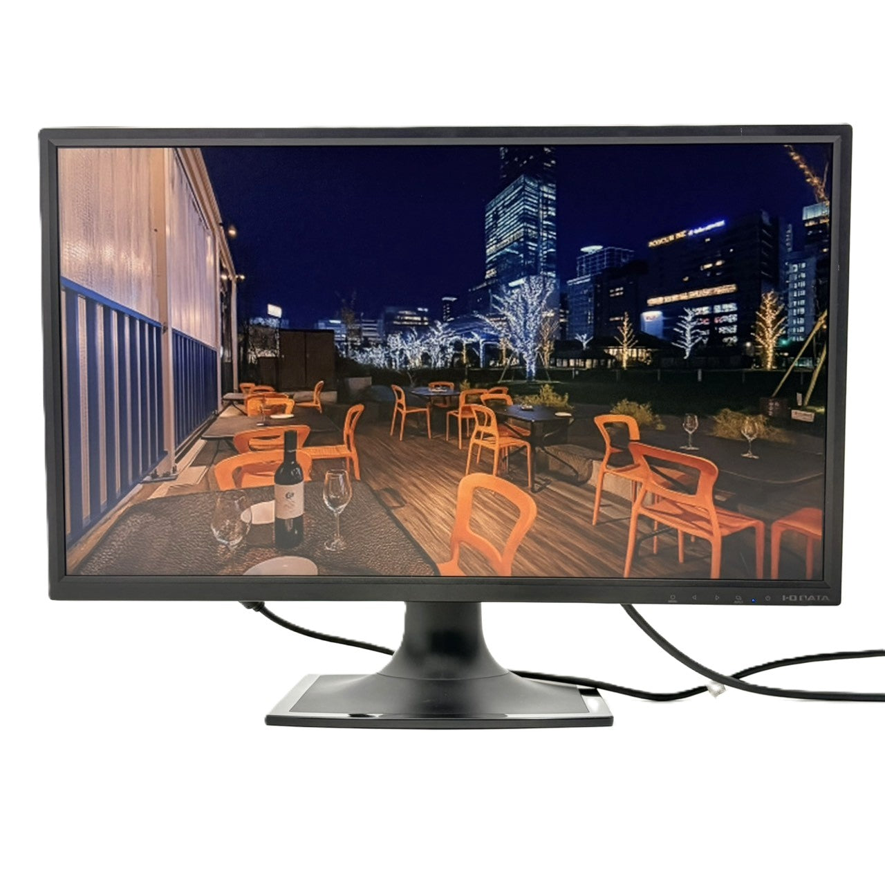 【中古モニター】23.8インチ メーカー I-ODATA 型番 LCD-AD243EDB 入力端子 D-Sub DVI 解像度 1920x1080 Bランク 中古 液晶 モニター PC ディスプレイ