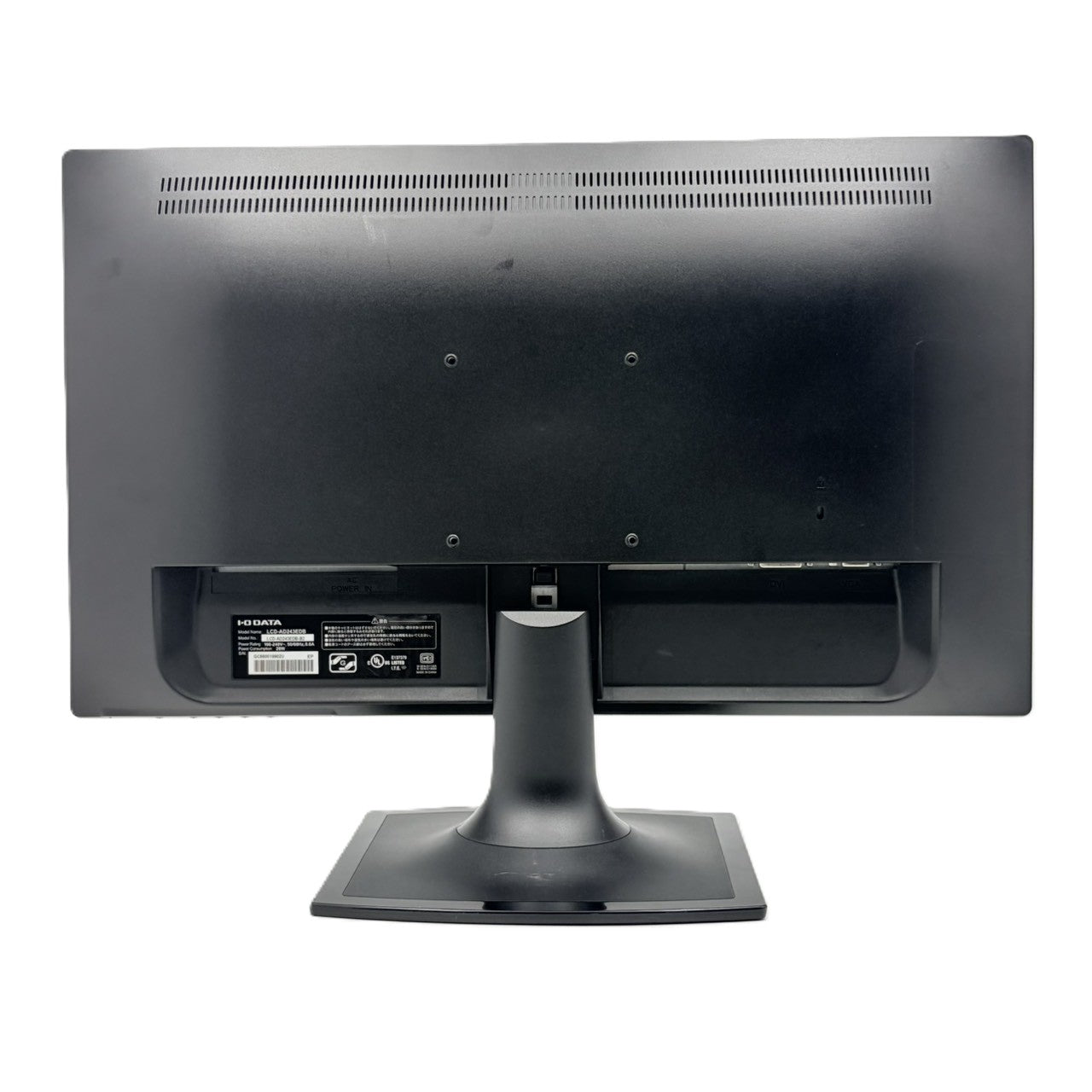 【中古モニター】23.8インチ メーカー I-ODATA 型番 LCD-AD243EDB 入力端子 D-Sub DVI 解像度 1920x1080 Bランク 中古 液晶 モニター PC ディスプレイ