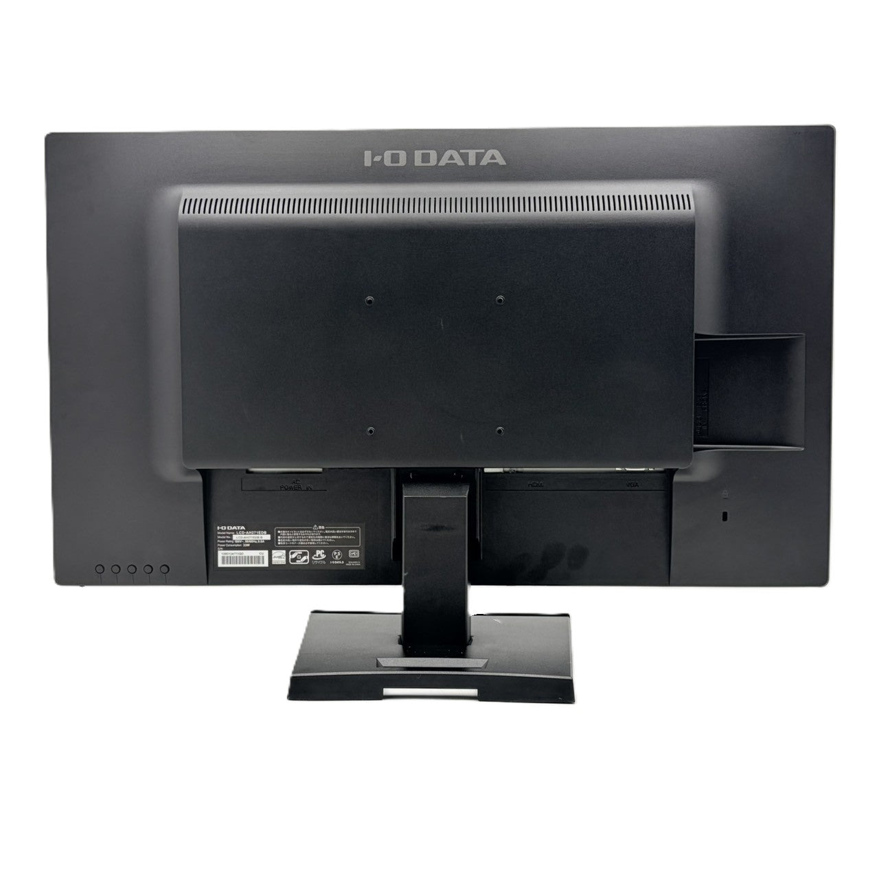 【中古モニター】27インチ メーカー I-ODATA 型番 LCD-AH271EDB 入力端子 HDMI D-Sub 解像度 1920x1080 Cランク 中古 液晶 モニター PC ディスプレイ
