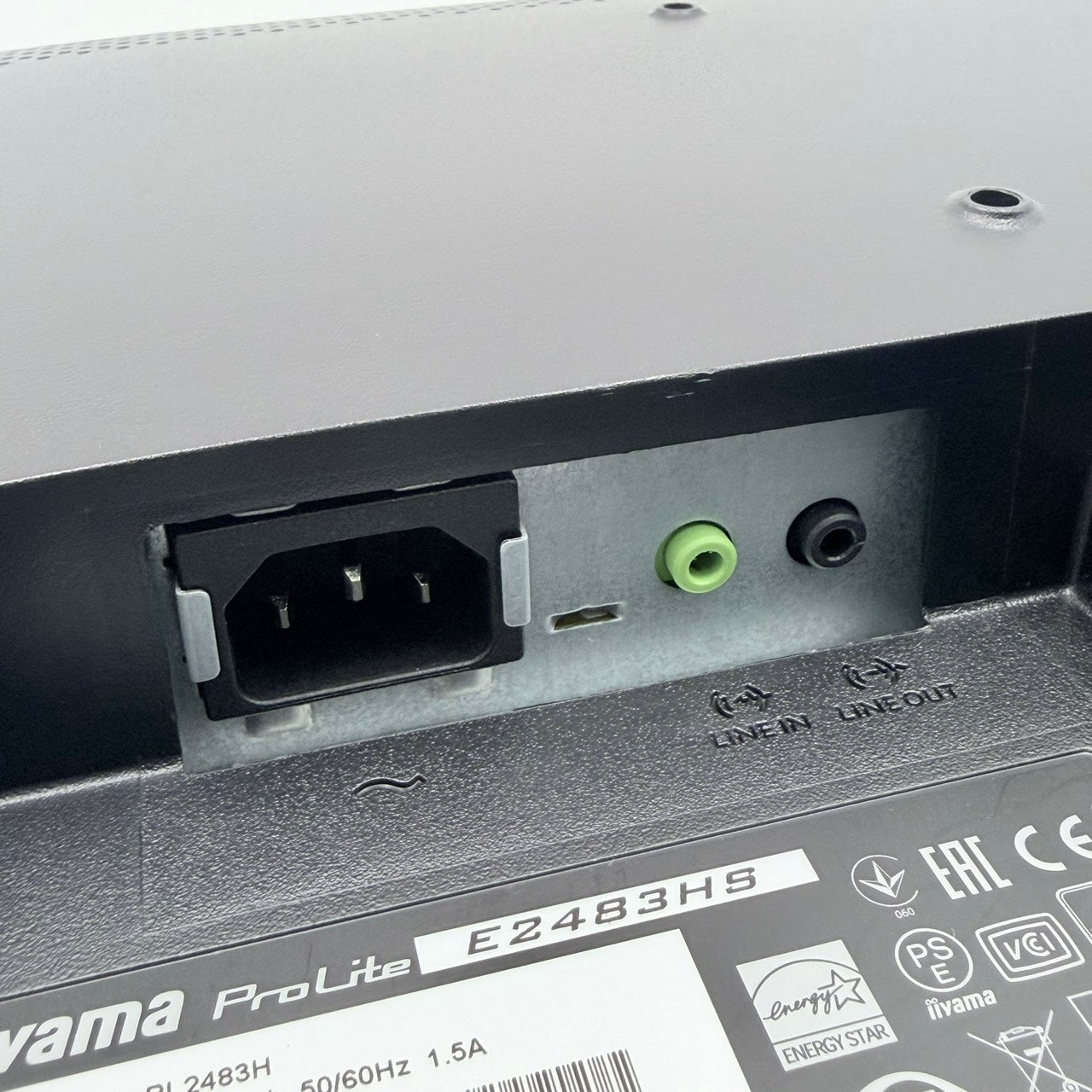 中古モニター】24インチ メーカー iiyama 型番 E2483HS-B3 入力端子