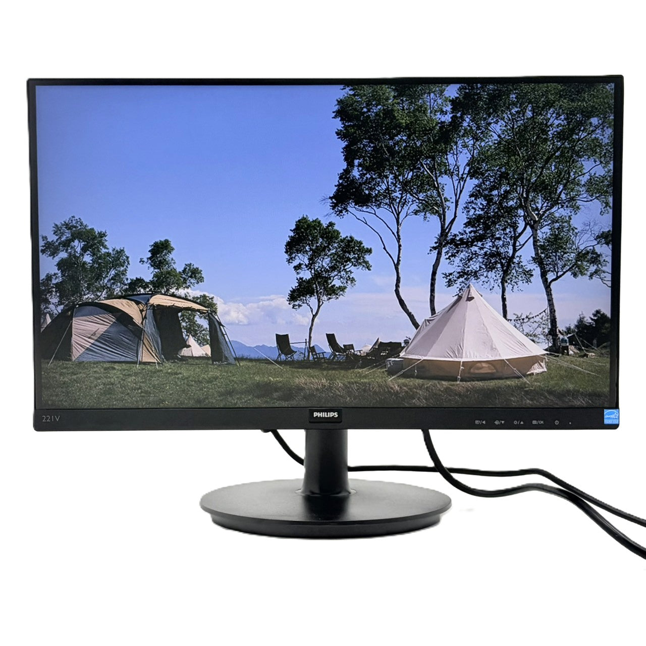 【中古モニター】21.5インチ メーカー PHILIPS 型番 221V8/11 入力端子 HDMI D-Sub 解像度 1920x1080 Bランク 中古 液晶 モニター PC ディスプレイ