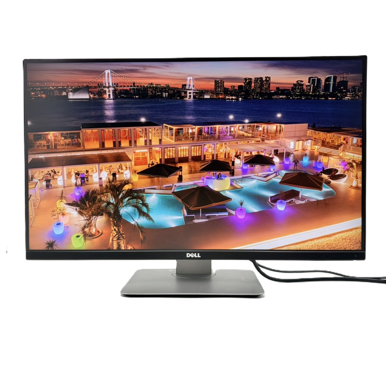 【中古モニター】27インチ メーカー DELL 型番 U2715HC 入力端子 HDMI DisplayPort 解像度 2560× 1440 Cランク 中古 液晶 モニター PC ディスプレイ