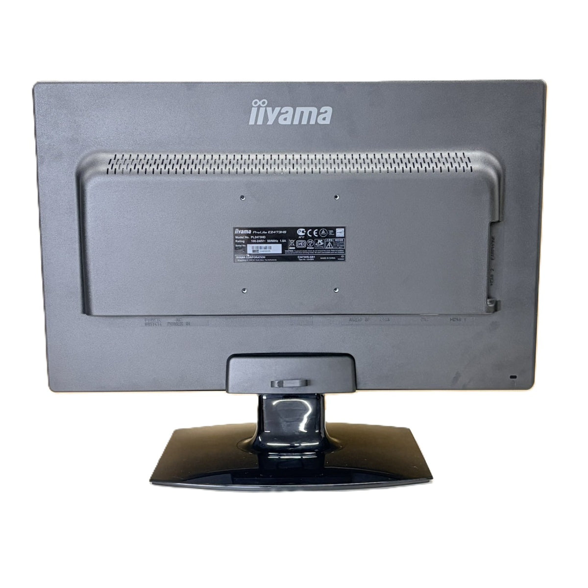 【中古モニター】23.6インチ メーカー iiyama 型番 E2473HS 入力端子 D-Sub DVI HDMI 解像度 1920x1080 Bランク 中古 液晶 モニター PC ディスプレイ