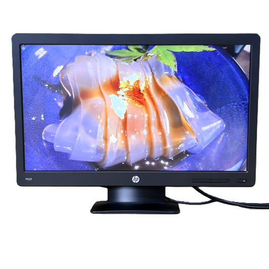【中古モニター】21.5インチ メーカー HP 型番 P223 入力端子 D-Sub DisplayPort 解像度 1920x1080 Bランク 中古 液晶 モニター PC ディスプレイ