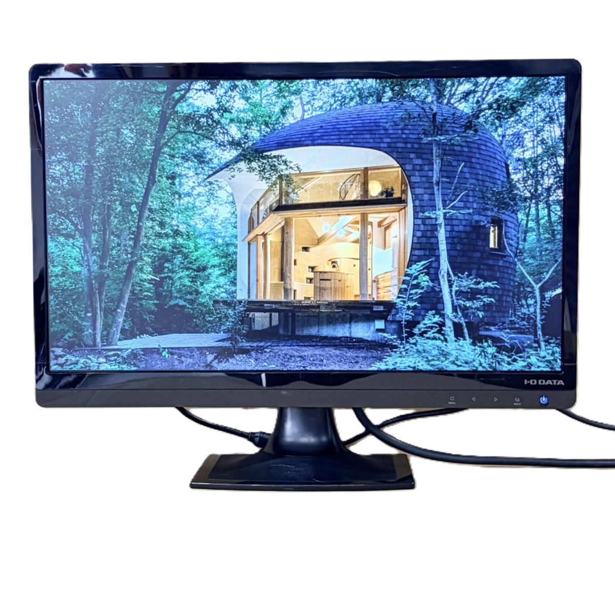 【中古モニター】21.5インチ メーカー I-ODATA 型番 LCD-MF225XBR-A 入力端子 D-Sub DVI HDMI 解像度 1920x1080 Cランク 中古 液晶 モニター PC ディスプレイ