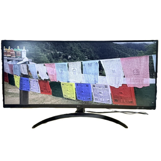 【中古モニター】34インチ メーカー LG 型番 34WQ75C-B 入力端子 HDMI DisplayPort  USBType-C 解像度 3440x1440 Cランク 中古 液晶 モニター PC ディスプレイ