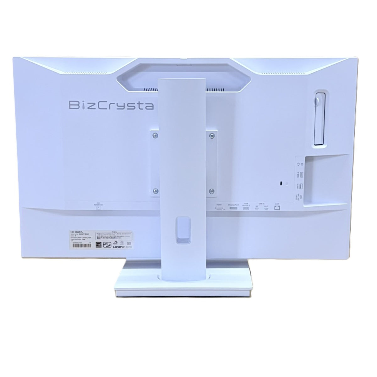 【中古モニター】27インチ メーカー I-ODATA 型番 LCD-BCQ271DW-F 入力端子 HDMI Displayport USBType-C 解像度 2560x1440 Aランク 中古 液晶 モニター PC ディスプレイ