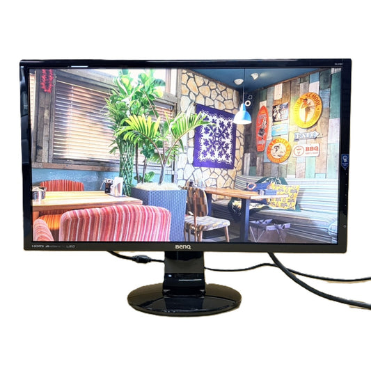 【中古モニター】24インチ メーカー BenQ 型番 GL-2460-B 入力端子 HDMI D-Sub DVI 解像度 1920x1080 Cランク 中古 液晶 モニター PC ディスプレイ