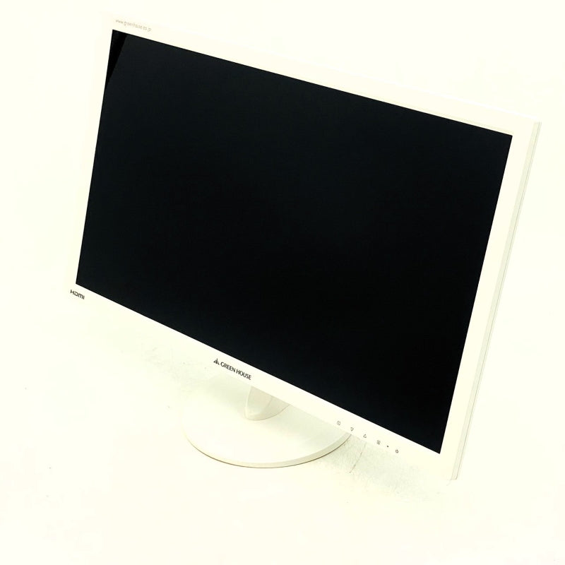 【中古モニター】21.5インチ メーカー GREENHOUSE 型番 GH-LCW22C-WH-9H 入力端子 HDMI D-Sub DVI 解像度 1920x1080 中古 液晶 モニター PC ディスプレイ