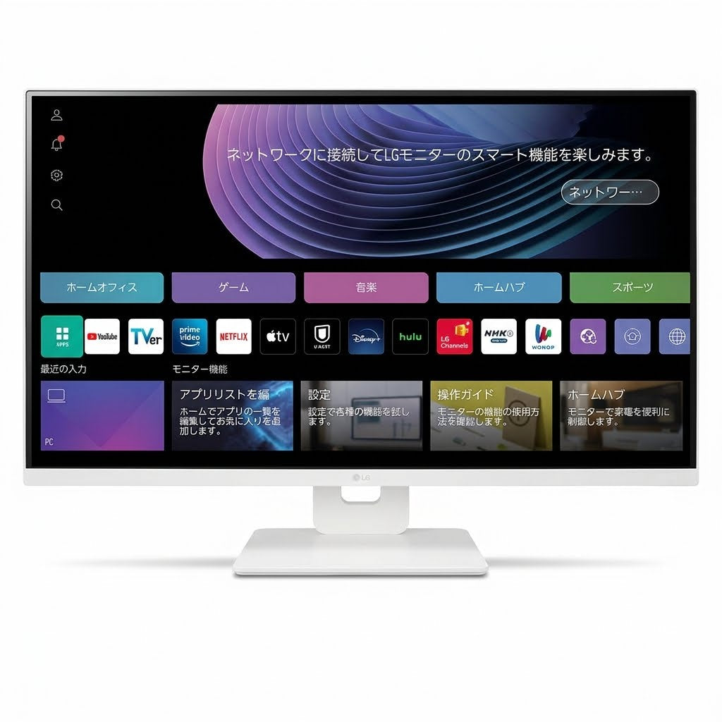 【中古モニター】31.5インチ メーカー LG 型番 32SR83U-W 入力端子 HDMI DisplayPort  USBType-C 解像度 3840x2160 Aランク 中古 液晶 モニター PC ディスプレイ
